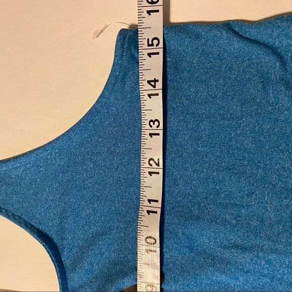 Adidas Racer back aqua blue tank top -S - Picture 7 of 8